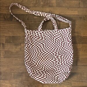 Baggu checkered tote bag